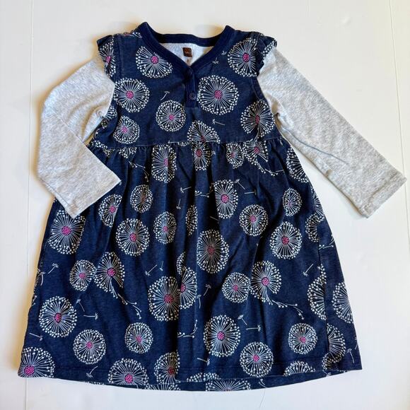 Tea Collection Wish Button Neck Dress 3 - Picture 2 of 10